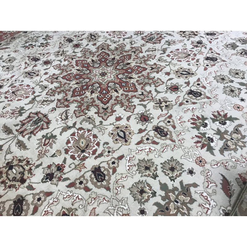 Hand-Knotted High-Quality Rust Area Rug