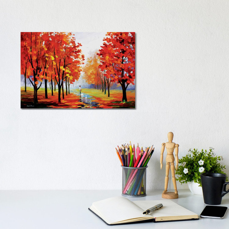 Pink Fog 1 Piece Painting on Canvas, 20.32 cm H x 30.48 cm W, Wrapped Canvas