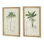 De 2 impressions encadrées, 15,5 po x 23,5 po, décorations transformant des images multicolores, cadre brun