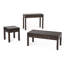Canapé-console contemporain en bois massif l 38 po Cosmopolitan-1038018213