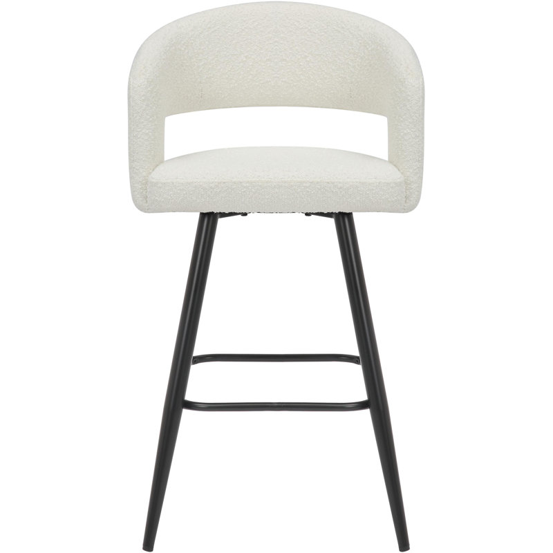 Pultneyville Upholstered Counter Stool, White