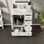 Meuble-lavabo simple 28 po avec comptoir en quartz Carrara et lavabo en porcelaine encastré Happy-160648419