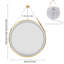 Adwaith Metal Flat Wall Mirror-1485610913-1485610914