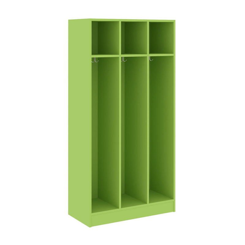 Armoire de vestiaire pour salle de classe triple à trois compartiments, Îlot