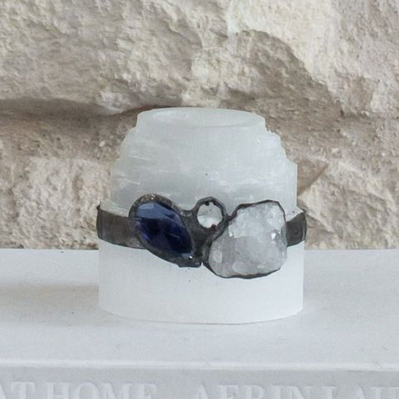 Selenite Tealight Candle Holder
