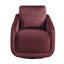Fauteuil d'appoint pivotant à 360° Lauren en velours de 77 cm de large avec siège à ressorts ensachés-865284025