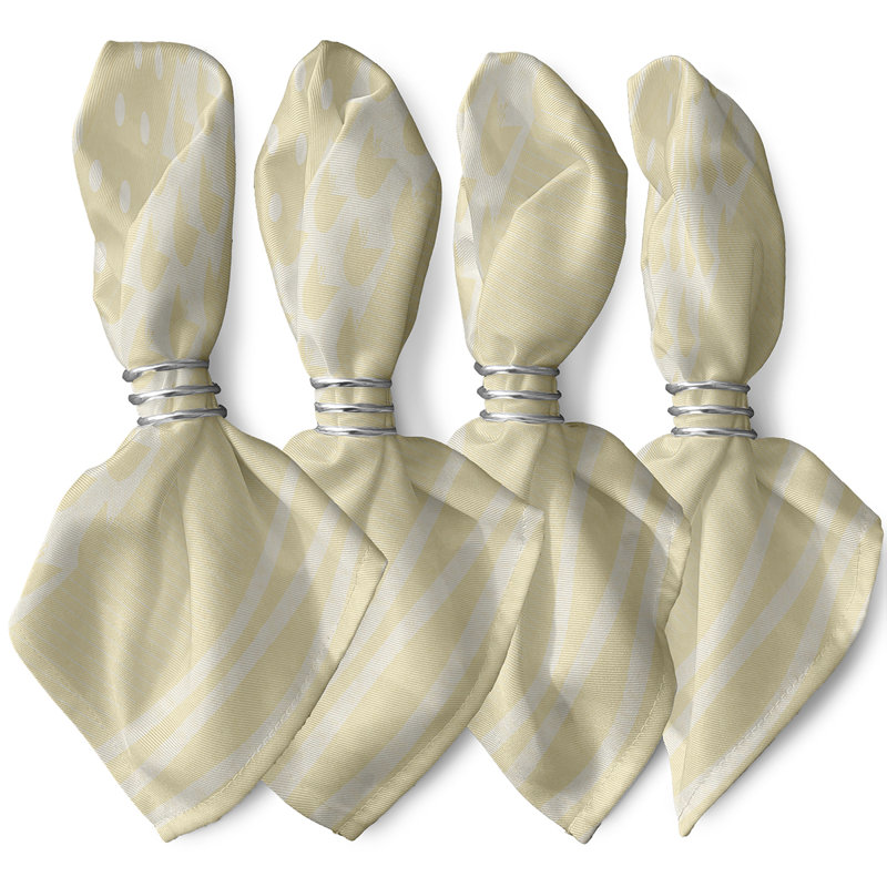 Ensemble de serviettes 4 pièces Josefa, Jaune