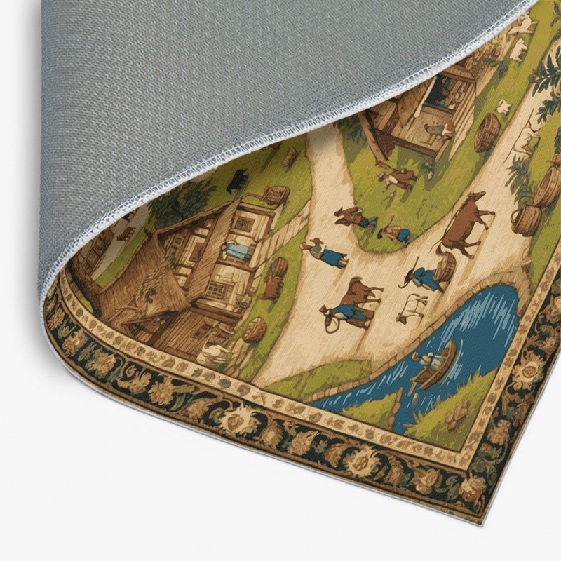 Tapis d'intérieur et d'extérieur brun Persian, Rectangulaire 2 pi x 3 pi