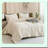 Boho Chic California Dream Comforter Set - Cream Tufted Bedding Collection - Oversized Lightweight Down Alternative Bed Set with Pillowcases