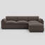 Canapé modulaire en L avec repose-pieds-575028794