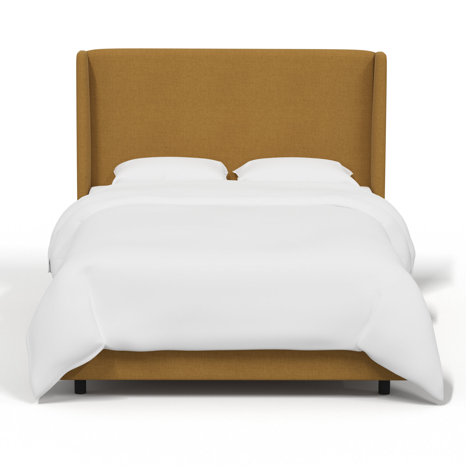 Tilly Upholstered Bed, Queen, Textured Sesame Linen