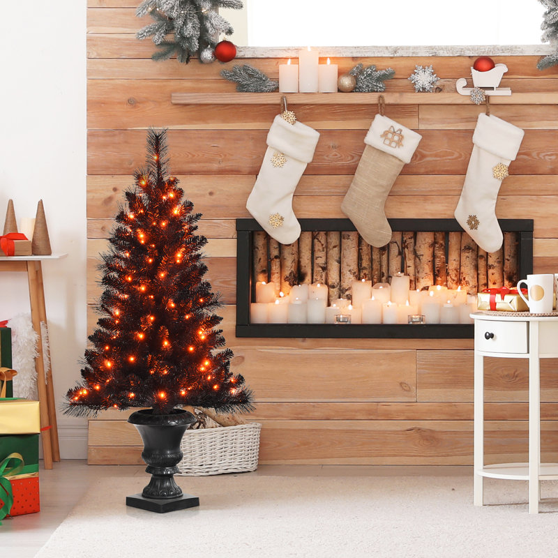 120' H Lighted Artificial Pine Christmas Tree