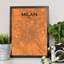 Milan City Map - No Frame Print-2008575088