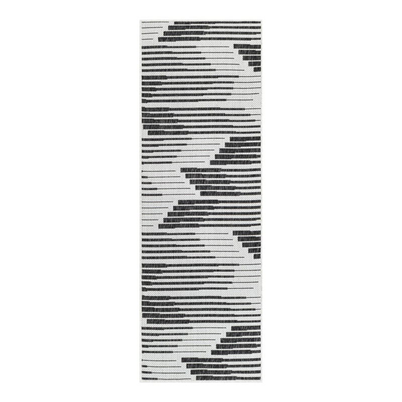 Geometric Indoor / Outdoor Rug, Runner 2' x 6'1"