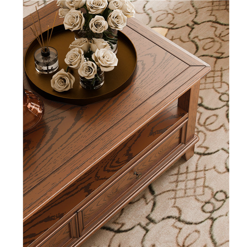 Table basse American Classic, H 20,07 po x L 55,11 po x l 27,55 po, Brun