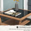 2 tables de bout d'extérieur avec verre trempé et options de rangement