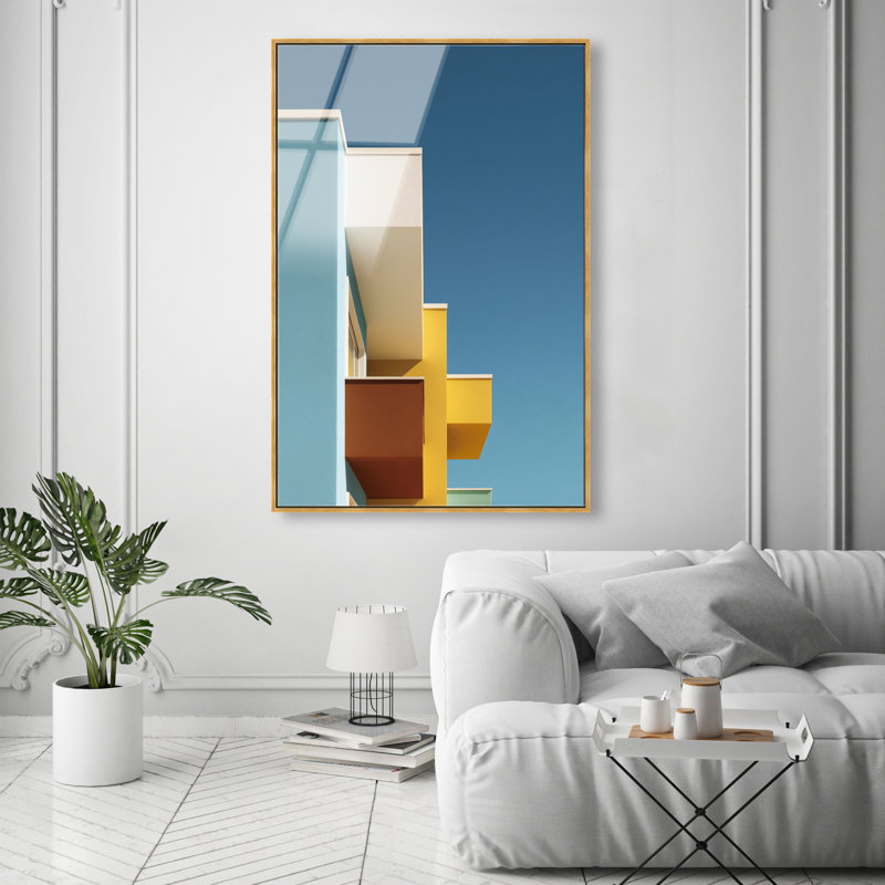 Orthogonal Sky View High-Gloss Frameless Acrylic Glass Wall Art Architecture Print by Oliver Gal, Ready to Hang, 10 x 15