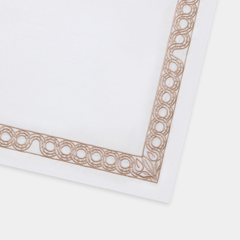 Anatolia Scroll Border Embroidered Napkin