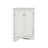 Grey Triangle Storage Cabinet With Adjustable Shelves - For Bedroom And Hallway Modern For A Clean Look