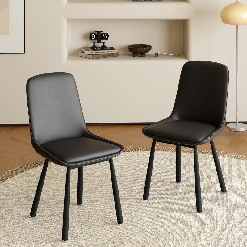 Chaise de salle à manger rembourrée Juvan, Brun