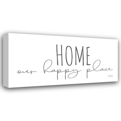 Trinx Rae, Marla Gallery Wrapped Canvas Art Titled: Home is Our Happy Place