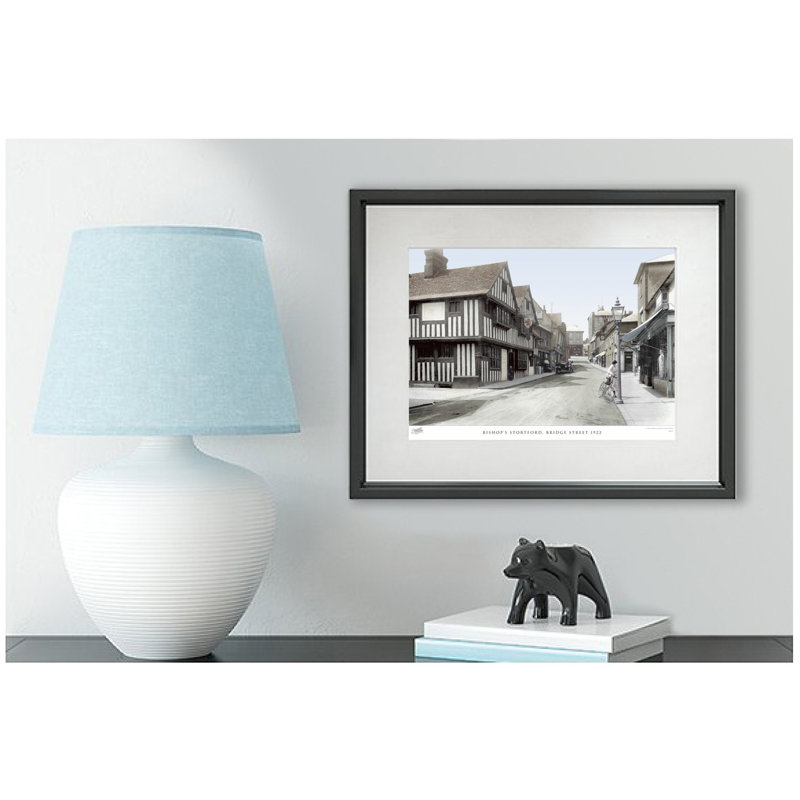 Bishop's Stortford, Bridge Street 1922 - Single Picture Frame Print, 60cm H x 80cm W x 2.3cm D
