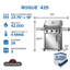 Gril de cuisson à 3 brûleurs avec grilles en fonte Rogue® 425-107413910-107530872