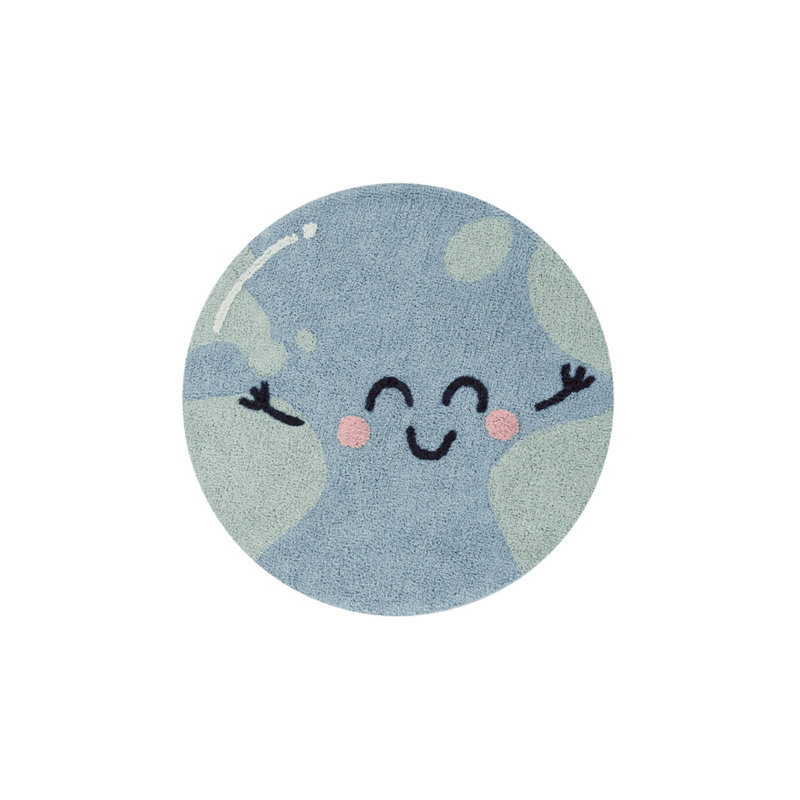 Washable Round Rug Big Big World