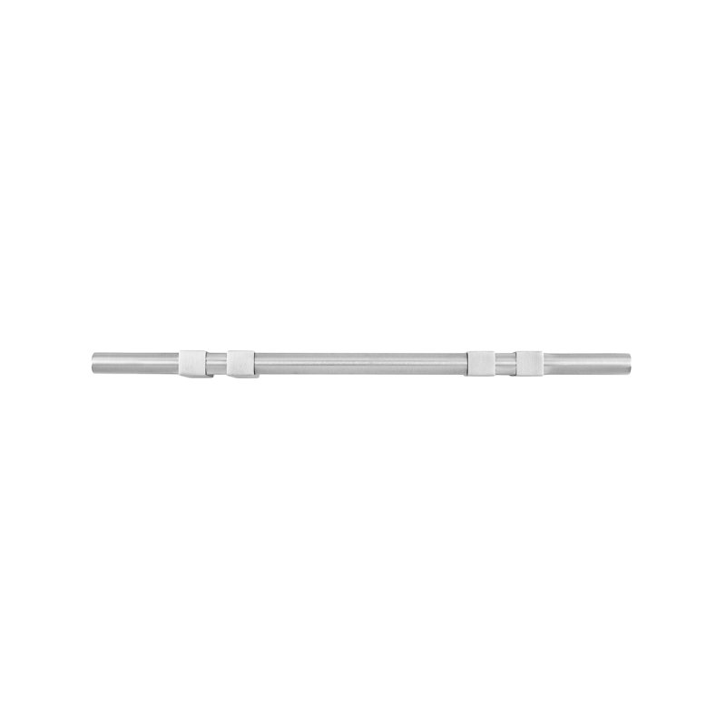 Elon Dual Mount 4" or 5-3/5" Center to Center Satin Nickel Bar Drawer Pull, 4, Satin Nickel