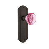 Deco Plate with Waldorf Pink Door Knob