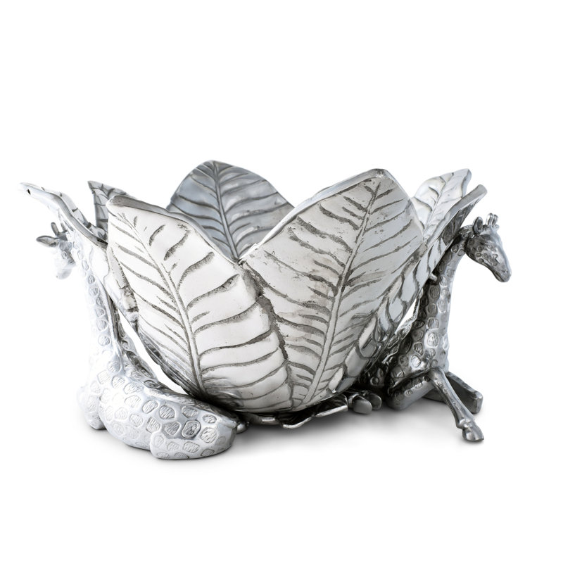 Safari Aluminum Giraffe Leaf Ice Bucket