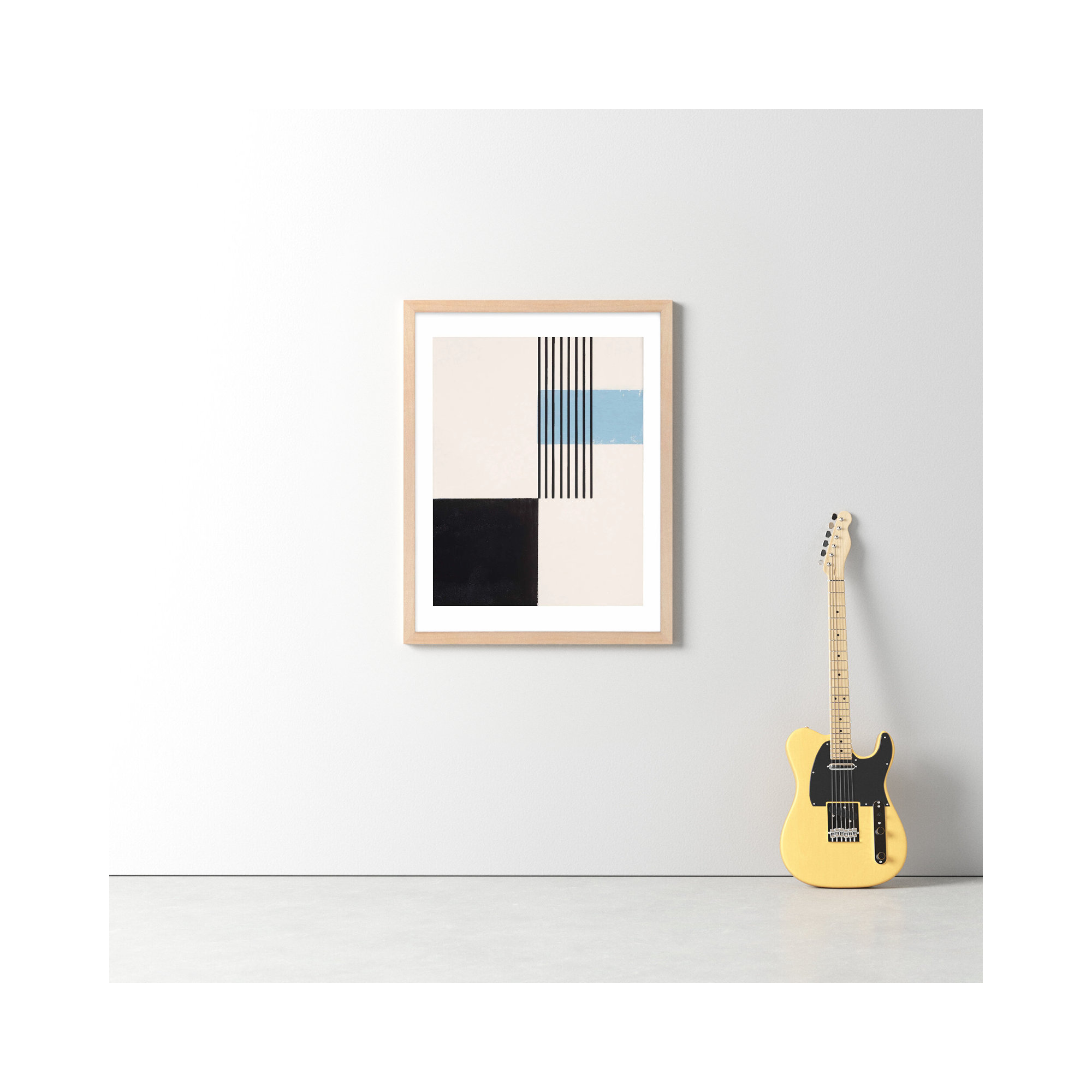 Black And Blue 2 by Robert Kamnatnik, Maple, 38" H x 30" W x 1.25" D