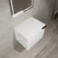 Lavabo de salle de bain 24 po pour salles de bain spacieuses - Armoire moderne sans lavabo, chêne blanc américain, composable, grands espaces de bain Gleam Composable blanc, chaleur excessive-121099352