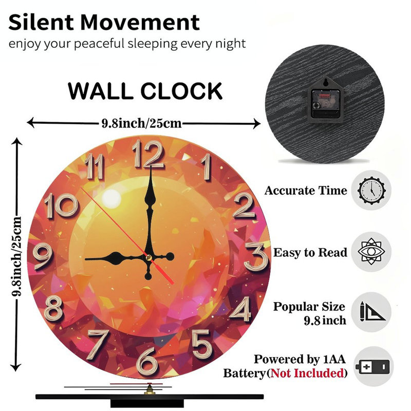 Horloge à bijoux avec centre lumineux