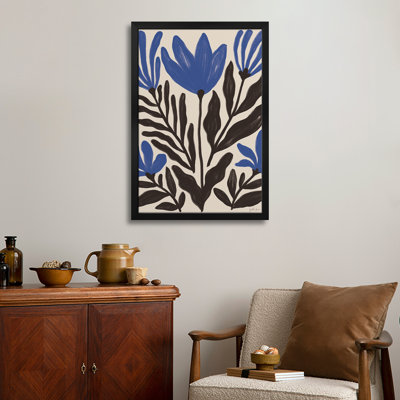 Simple Petals II Blue - Wall Art Print - Gallery Poster