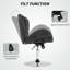Chaise de bureau, chaise de bureau pivotante avec siège large, dossier papillon-305963511