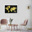 World " World In Glitter, International Globe Chart Modern Gold "-71078900-71078907