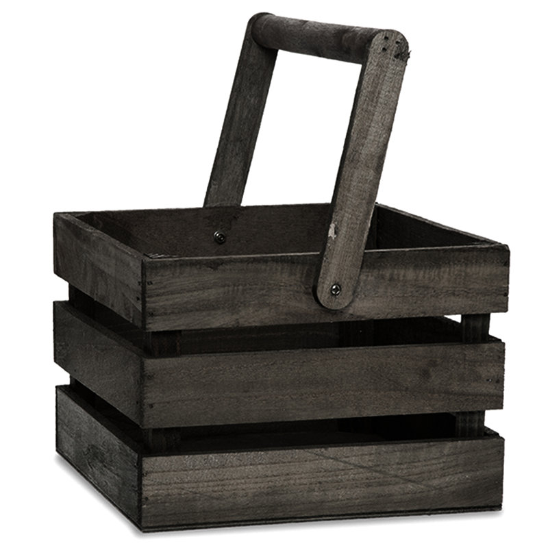 Caisse en bois, Gris