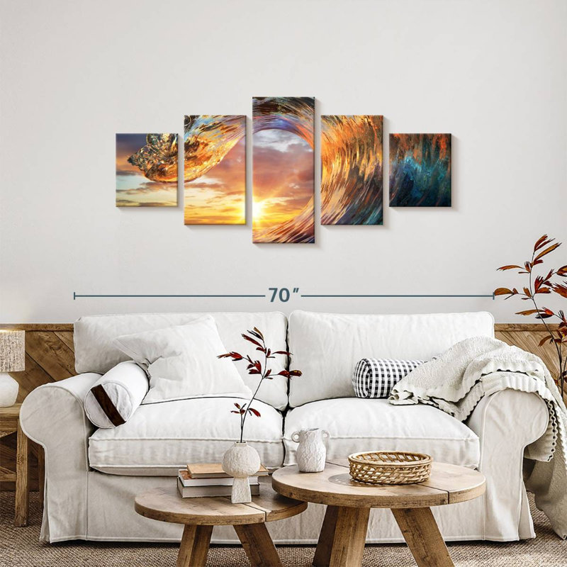 Sunset Wave, 24" H x 55" W