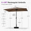 Parasol de table rectangulaire 5 'x 8'-1490289079