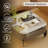 Luxury Coffee Table Center Table Marble Top Leather Cover