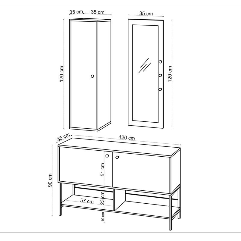 Baneen 8 Pair Shoe Storage Cabinet