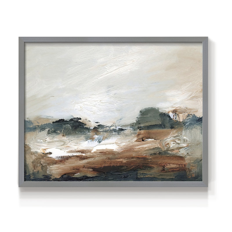 Lingering Light III - Reproduction encadrée - réarmable, H 8 po x l 10 po, Gris