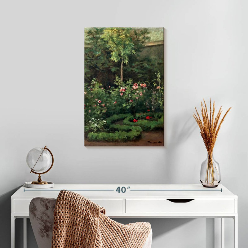 Senne A Rose Garden 1862, H 24 po x l 16 po