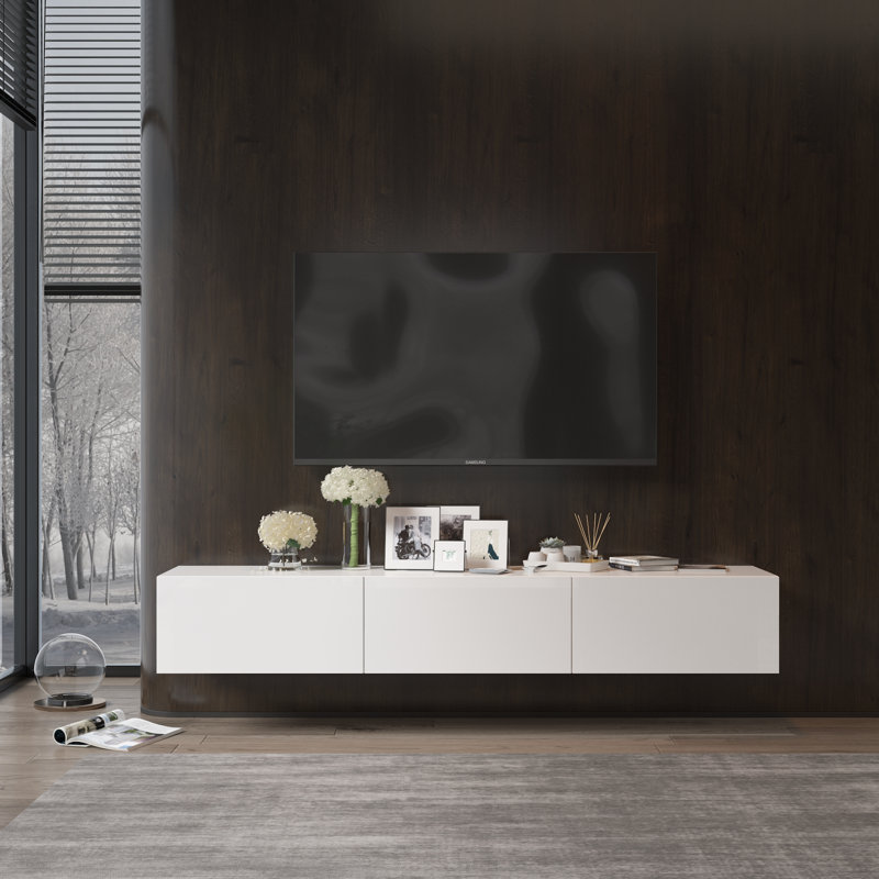 Meuble télé Bernadene, Blanc