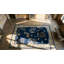 Hand Knotted Wool Area Rug in Blue