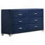 Commode rembourrée 6 tiroirs Kennedy Pacific Blue-1256156