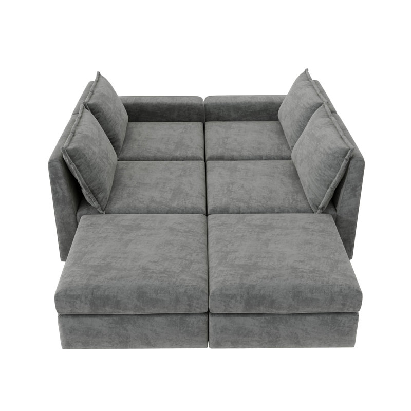 Canapé-lit modulaire en chenille moderne modulaire en chenille