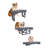 PETMAKER Adjustable Raised Dog Bowl Stand, Black-75376401
