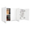 Jewlia Kitchen Wall Cabinet with Four Doors and Storage Compartments-56187195